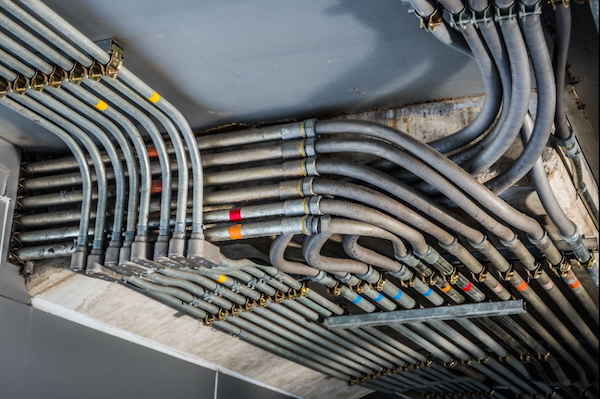 Conduit, also known as electrical metallic tubing (EMT)